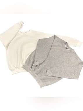 Gildan Kids Sweatshirts in Cream and Gray